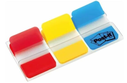 3M Post-it Index 686-RYB 3x22 Strong red-yellow-blue 3M Post-it Index 686-RYB 3x22 Strong red-yellow-blue