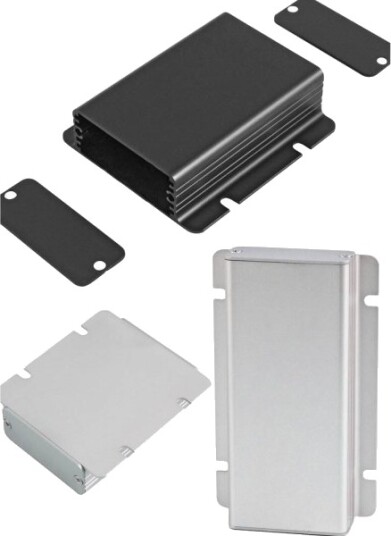Hammond Electronics 1455CF801BK 80 × 54 × 23 mm Aluminium Svart Kabinett