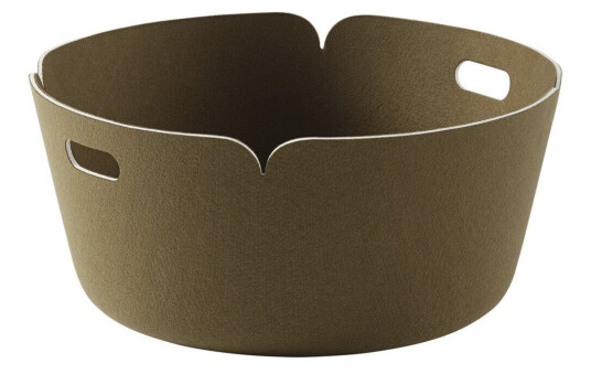 Muuto Restore oppbevaringskurv rund Brown Green Muuto Restore oppbevaringskurv rund Brown Green