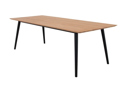 Sunzo Eastport spisebord Teak/svart 240x100 cm Brun Sunzo Eastport spisebord Teak/svart 240x100 cm Brun