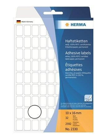 HERMA labels - 2592 label(s) - 10 x 16 mm HERMA labels - 2592 label(s) - 10 x 16 mm