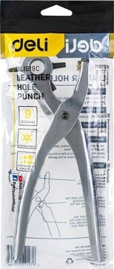 Deli Tools Hulltang 9" med 6 størrelser i stål - 2-4,5 mm