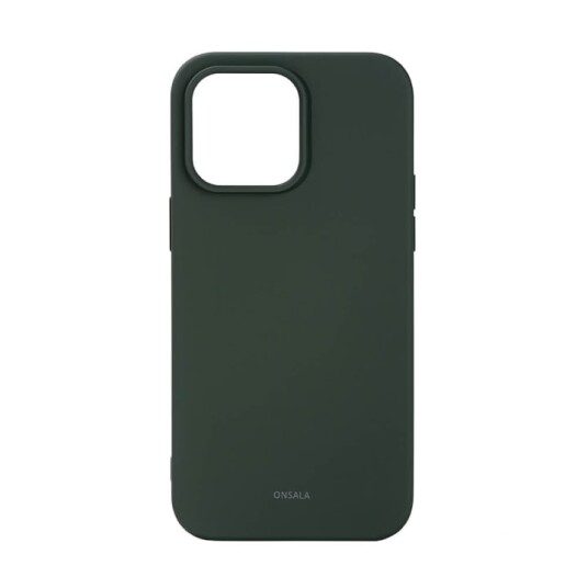 Onsala Silikondeksel Olive Green til iPhone 14 Pro Max med Støtdemping