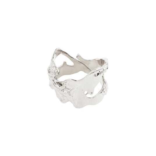 Pilgrim COMPASS organisk ring sølvbelagt