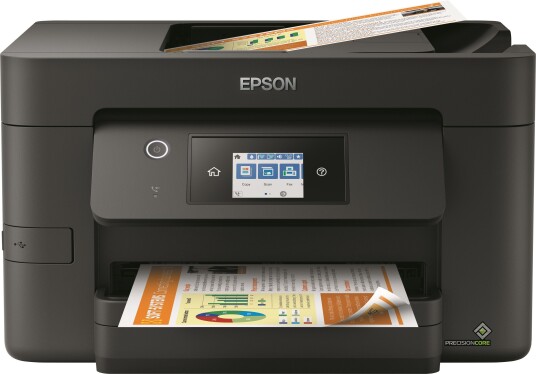 Epson WorkForce Pro WF-3825DWF Multifunksjonsskriver A4 med Duplex og Wi-Fi - Svart Epson WorkForce Pro WF-3825DWF Multifunksjonsskriver A4 med Duplex og Wi-Fi - Svart