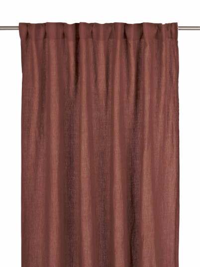 Svanefors Julie gardin 2-pack Murstein 145 x 280 cm