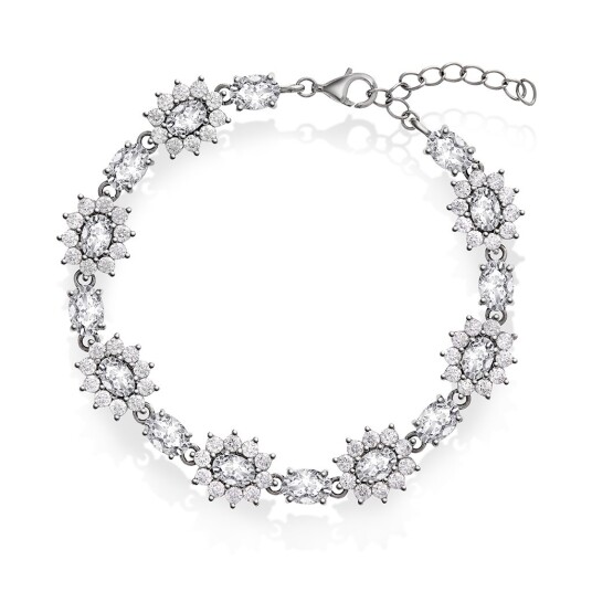 Pan Jewelry Royal armbånd i 925 sølv med zirkonia