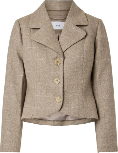 YAS Yasthela Ls Wool Blend Short Jacket Noos   Beige   38