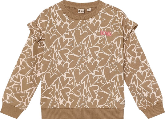 Daily 7 Sweater Allover Print Beige 98