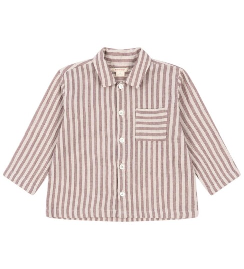 Konges Sløjd Skjorte   Ely   Rød Stripe   Konges Sløjd   3 år 98   Skjorte Beige Lilla
