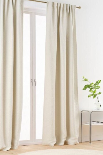 Jotex NOCTIS gardin med multifunksjonsbånd - 1 lengde Naturhvit 1638475-04-52 1637298-01-250