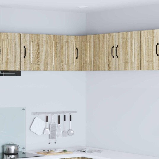 vidaXL Vegghjørneskap PORTO Sonoma eik 57 x 57 x 40 cm Konstruert tre