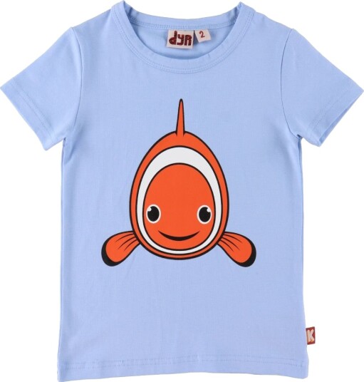 DYR T skjorte Growl T Pastel Blue m. Klovnefisk DYR 3 år (98) T skjorte Blå