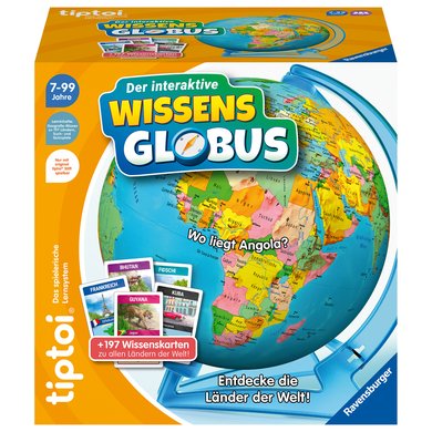 Ravensburger tiptoi Den interaktive kunnskapskloden Ravensburger tiptoi Den interaktive kunnskapskloden