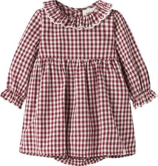 Lil"Atelier Nbfroanne Ls Body Dress Lil   BIKING RED   86
