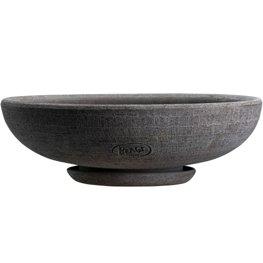 Bergs Potter Ada Krukke med Tallerken Grå Ø45 cm Bergs Potter Ada Krukke med Tallerken Grå Ø45 cm