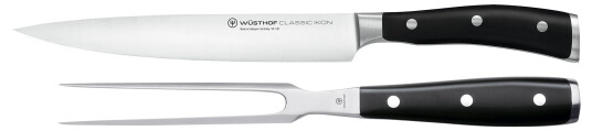 Wüsthof Classic Ikon Tranchersett Svart Wüsthof Classic Ikon Tranchersett Svart