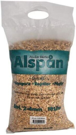 Nickos Alspån Burstrø 2 - 4mm (25 l)