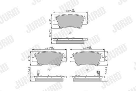 Bremseklosser JURID 573816J Bremseklosser JURID 573816J