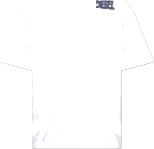 Diesel Herre Topper Hvit 3XL,