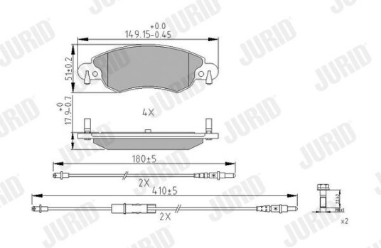 Bremseklosser JURID 573026J Bremseklosser JURID 573026J