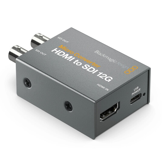 Blackmagic Micro Converter 12G HDMI til SDI 4K Videotilbehør