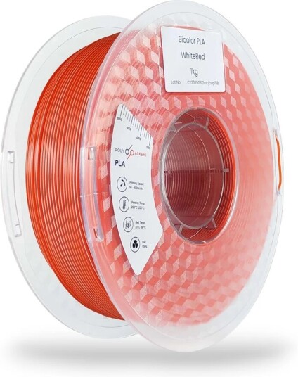 Polyalkemi Pla Bicolor White Red Polyalkemi Pla Bicolor White Red