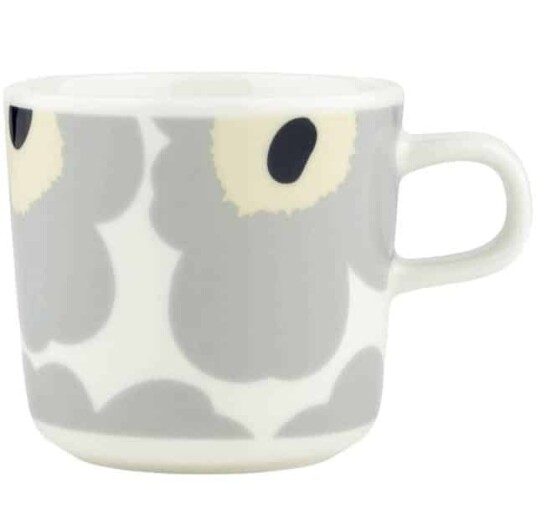 Marimekko kaffekopp 0,2L Unikko Light grey/beige & dark blue Marimekko kaffekopp 0,2L Unikko Light grey/beige & dark blue