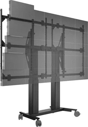 Multibrackets M Pro Series cart - for 5x5 dvLED video wall - motorised - black - Max - recommended for 137"