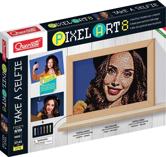 Quercetti PixelArt 8 Ta En Selfie 9600 Deler