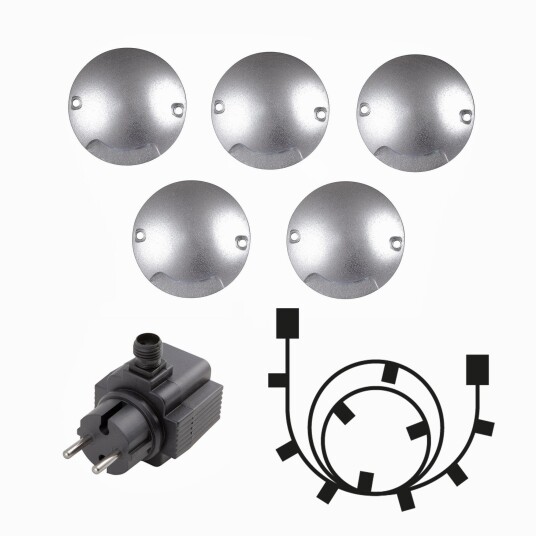 Lightson Zenit Vegg /terrassearmatur 5 pk 1586358-01-0 1586343-01-0