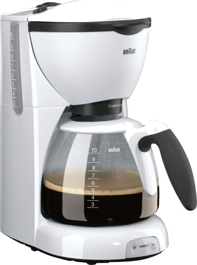 BRAUN KF520 HVIT KAFFETRAKTER 0X13211050 BRAUN KF520 HVIT KAFFETRAKTER 0X13211050