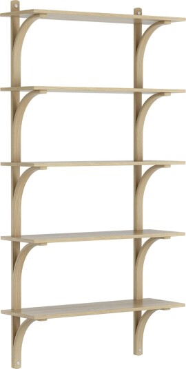 Levi Vegghylle 90 cm Stor Aluminium / Naturlack Eik