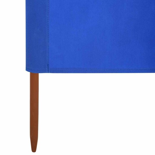 vidaXL Vindskjermer 3 paneler stoff 400x120 cm asurblå