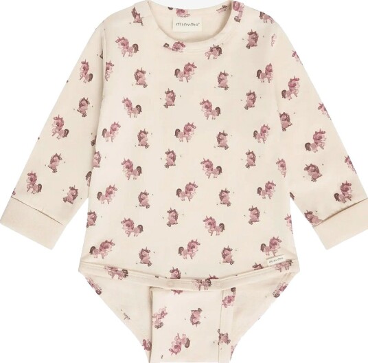 Minymo Body Ls Aop Sweat PINK TINT 50