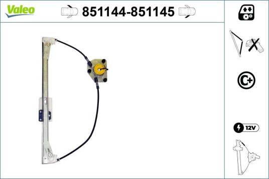 Vindusheis VALEO 851144 Vindusheis VALEO 851144