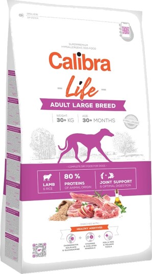 Calibra Tørrfôr Adult Dog Life For Store Raser Lammekjøtt 12 kg