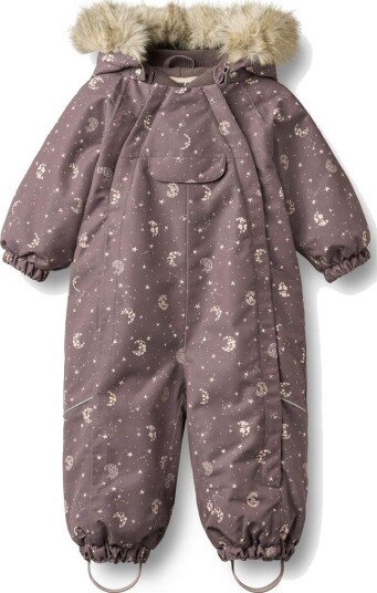 Wheat Snowsuit Nickie PLUM TRUFFLE STARS 80 Wheat Snowsuit Nickie PLUM TRUFFLE STARS 80