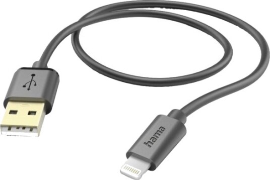 Hama 00201580 1,5 M Lightning Usb A Hankjønn Hankjønn Svart