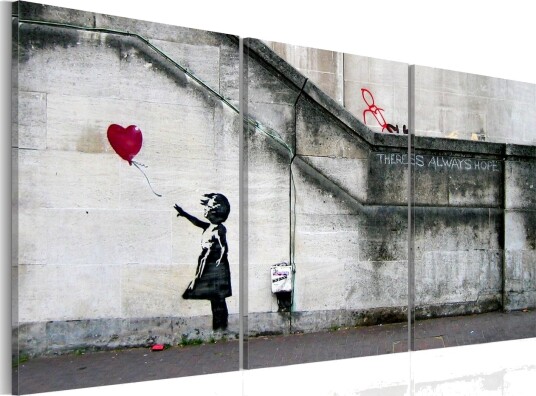 Bilde Det Finnes Alltid Håp Banksy Triptyk 120x60 Artgeist sp. z o. o.