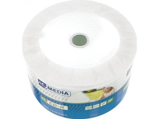 Cd-R Mymedia 700Mb Wide White Inkjet Printable Wrap (Spindle 50)