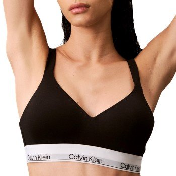 Calvin Klein BH Modern Cotton Lift Bralette Hvit/Blå Large Dame