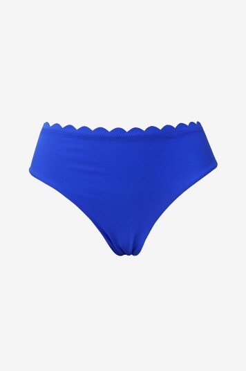 KAANDA Beach life - Bikinitruse New Venus Scallop Mid Rise Bottom - Blå