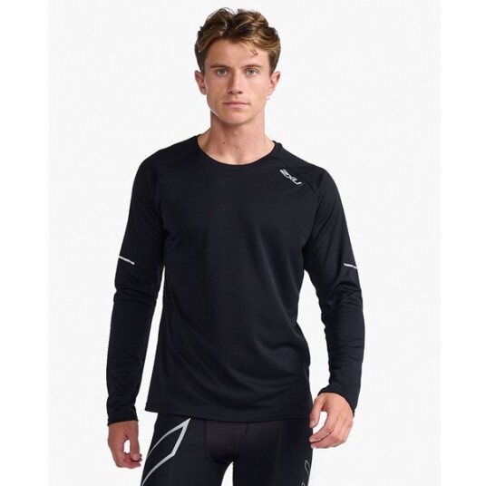 2XU Aero Long Sleeve Men Black/Silver Reflective L