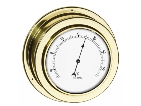 TFA Dostmann 19.2015 Elektronisk miljøtermometer Innendørs Analog Gull Messing Vegg TFA Dostmann 19.2015 Elektronisk miljøtermometer Innendørs Analog Gull Messing Vegg