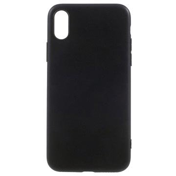 iPhone X / iPhone XS Mot Fingeravtrykk Matte TPU-deksel Svart