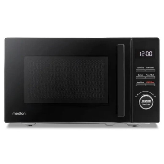Medion Md 12021 2 I 1 Mikrobølgeovn Med Grill 20L 800W/100W 5 Effektnivåer Timer