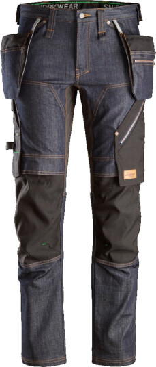 Snickers Workwear 6955 FlexiWork Arbeidsbukse denim / svart 108, Klær