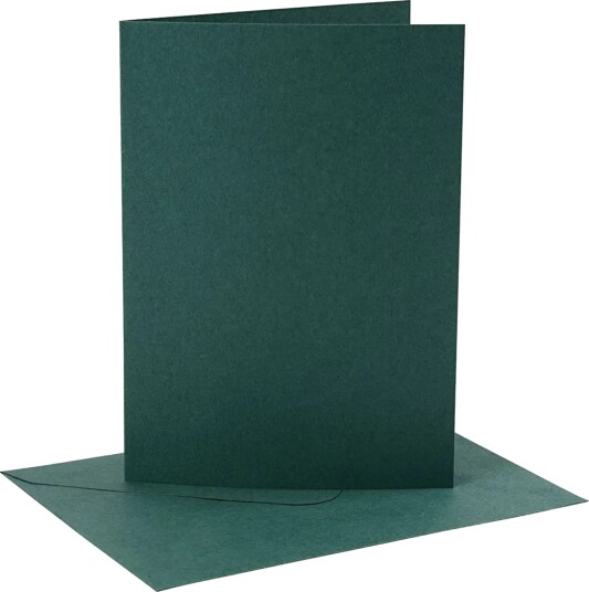 Cc Hobby Kort med Konvolutt Mørkegrønn 12,7 x 17,8 cm 230563