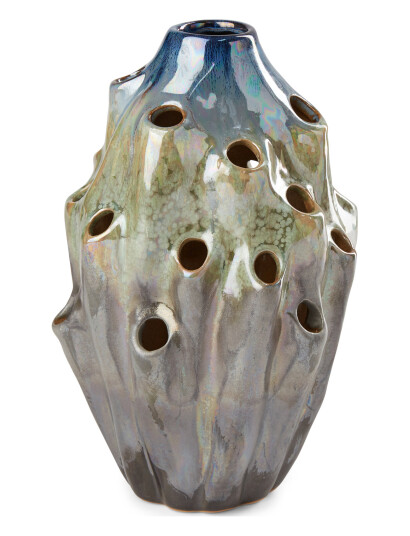 eden outcast Lava Vase - Blue - H24CM